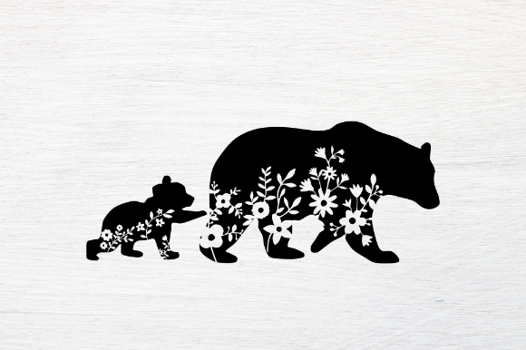 Floral Bear, Floral Baby Bear, Bear Svg Graphics & Illustrations Review