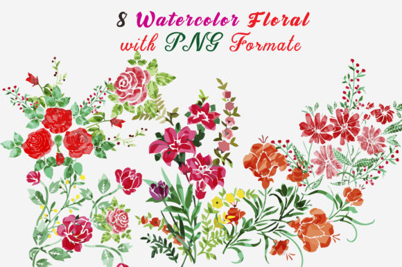 Floral Clipart Watercolor Graphics & Illustrations Review