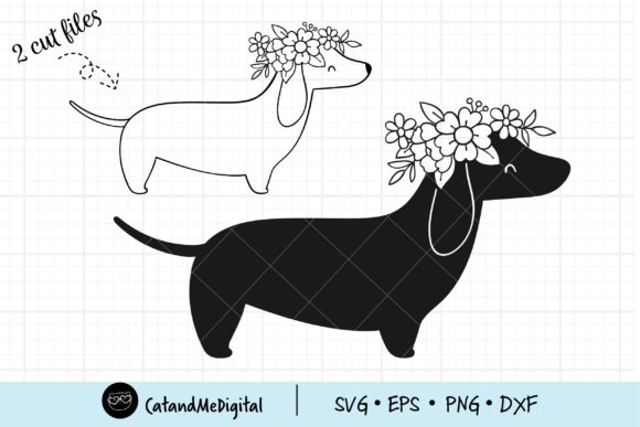 Floral Dachshund Svg: A Graphic Design Asset Review