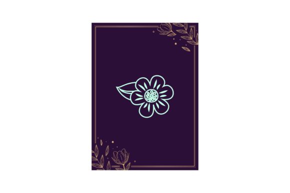 Floral Flower Purple Card: Graphics & Illustrations for Sellers