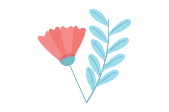 Floral Flower Vector Illustration 6 Graphics for Handmade Creators