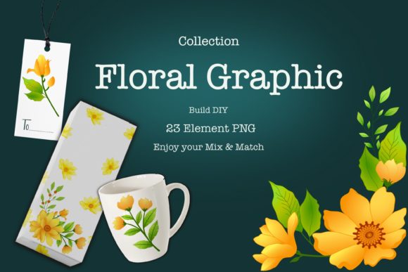 Floral Graphic Build DIY Design Style for Bloggers and Publishers