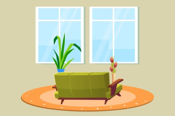 Living Room Floral Design Interior – Embroidery Review