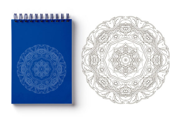 Mandala Round Floral Ornament Doodle Graphics
