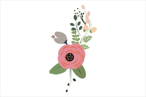 Ornament Floral Flowers Illustration for Modern Web Design